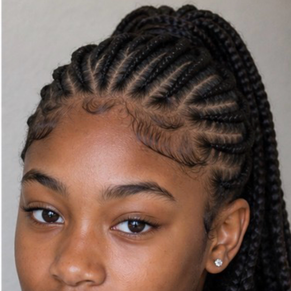 French Braids Hair Styles at BlaqueGerl Hair DeSigns in Mountain House, CA