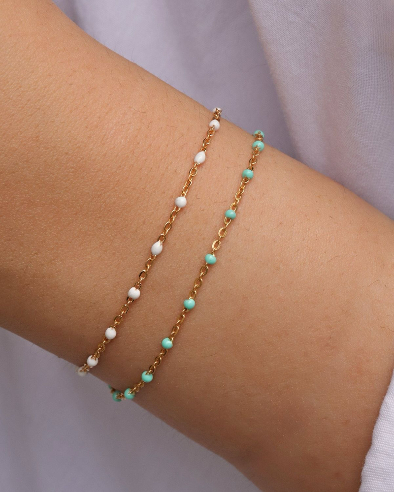 Enamel Chain Bracelet