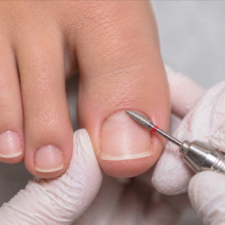 E-File Pedicure at mios mani in Dorchester, MA