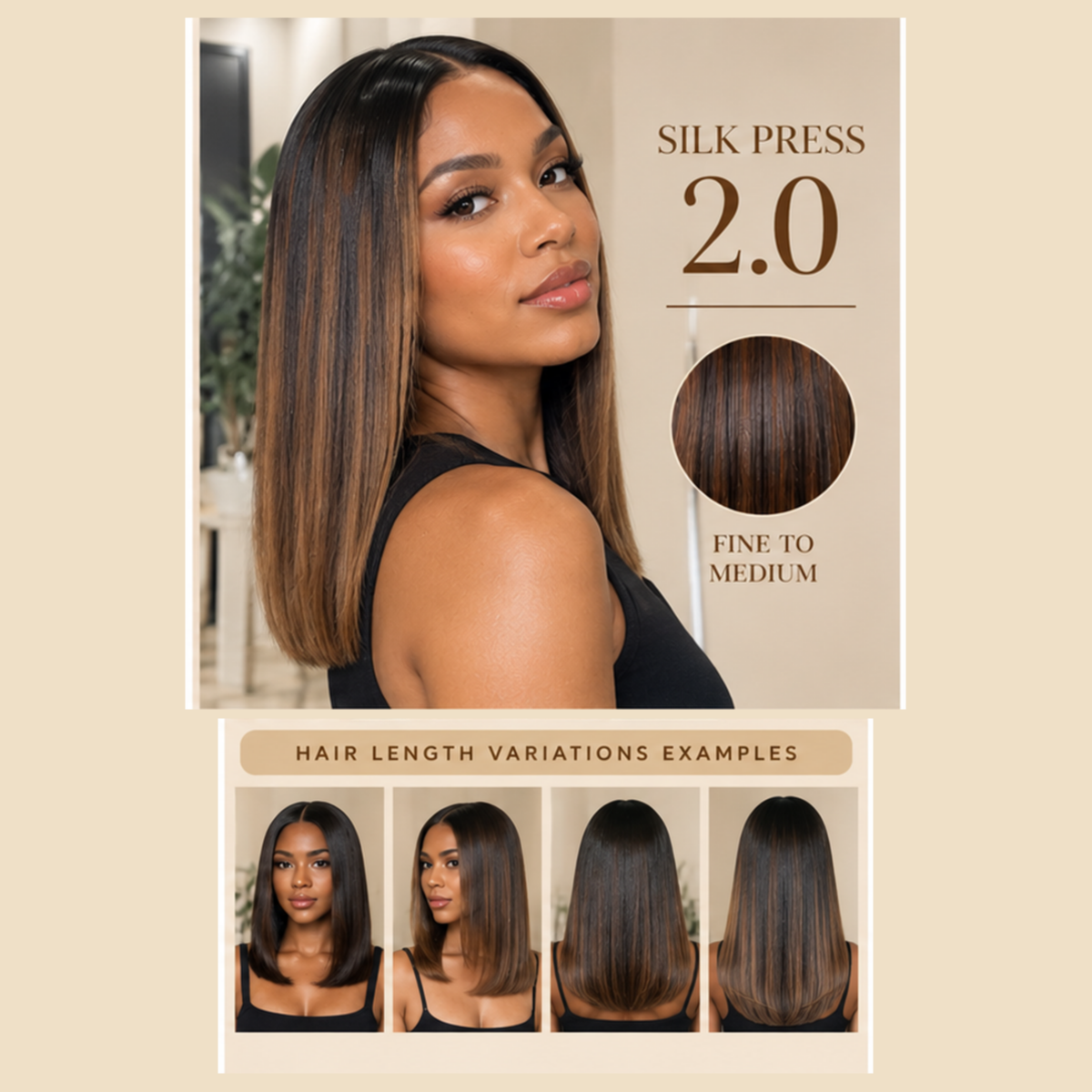 SILK PRESS (MEDIUM LENGTH) at G Hair Lounge in Tempe, AZ
