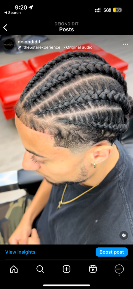 Men Stitch Braids