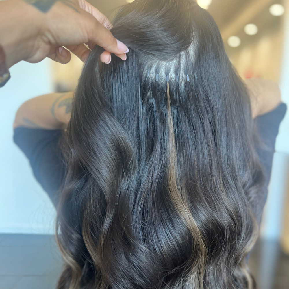 Extensions Install at Beauty by Honey in Brentwood, CA