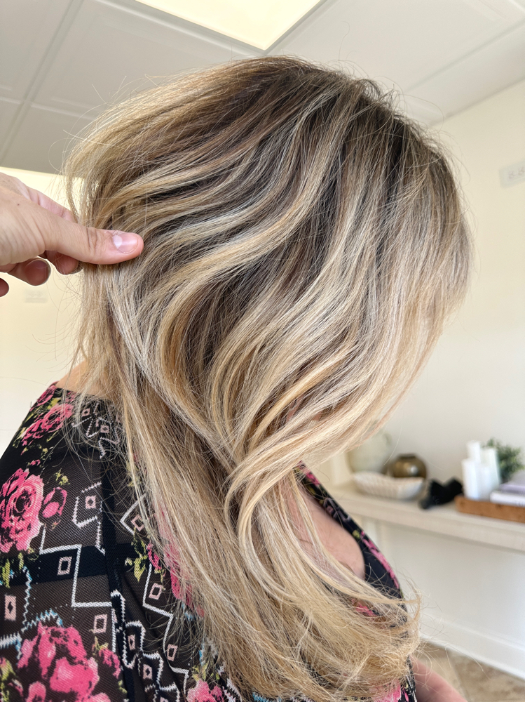 Roots + Custom Partial Blonding at Kayla Pai Hair in Lake Zurich, IL