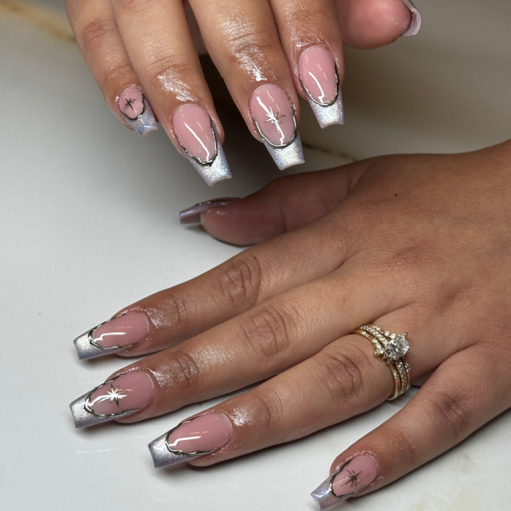 Designs on all nails at Jessegbeauty in Rialto, CA