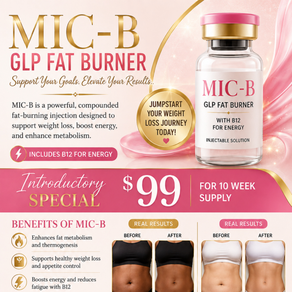 MIC-B GLP Fat Burner Package at The Medical Spot in Fayetteville, GA
