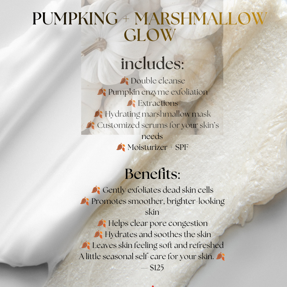 Pumpkin+Marshmallow Facial. at LUISpA STREAM in Riverside, CA