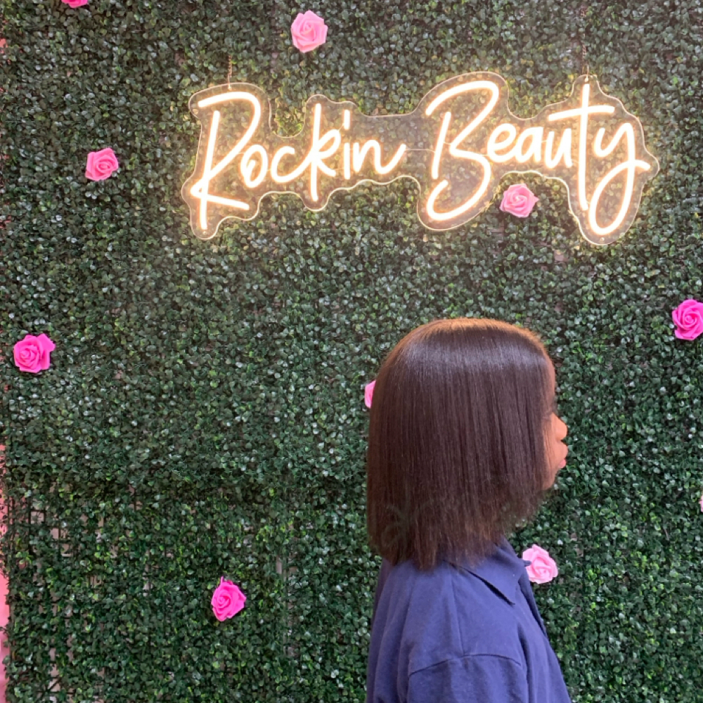Kids 12 & Under Flat Iron and Trim at RockN Beauty Bar in Antioch, CA