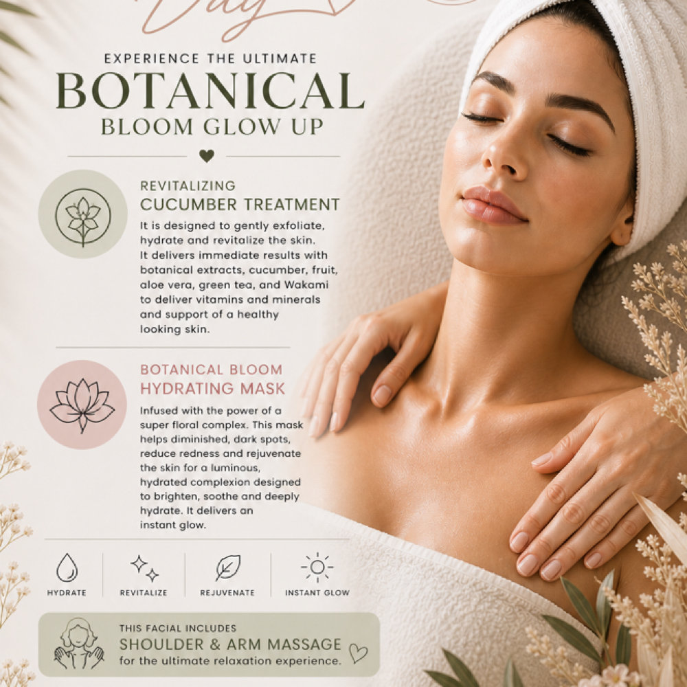 Botanical Bloom Glow Up at The Emerald Beauty Lounge in Waterford, MI