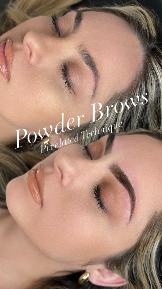 Powder Brows (pixelated technique)