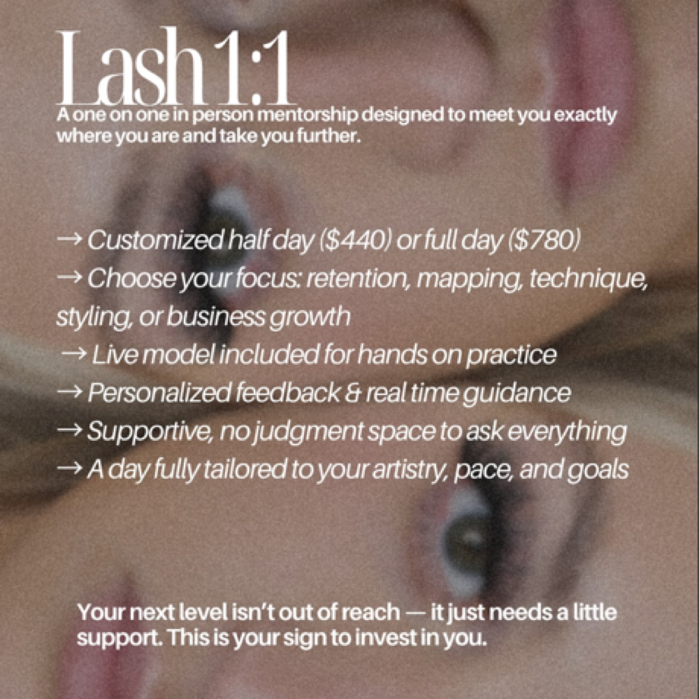 Lash 1:1 at All About Beauty | Milwaukee Lash Training in Waukesha, WI