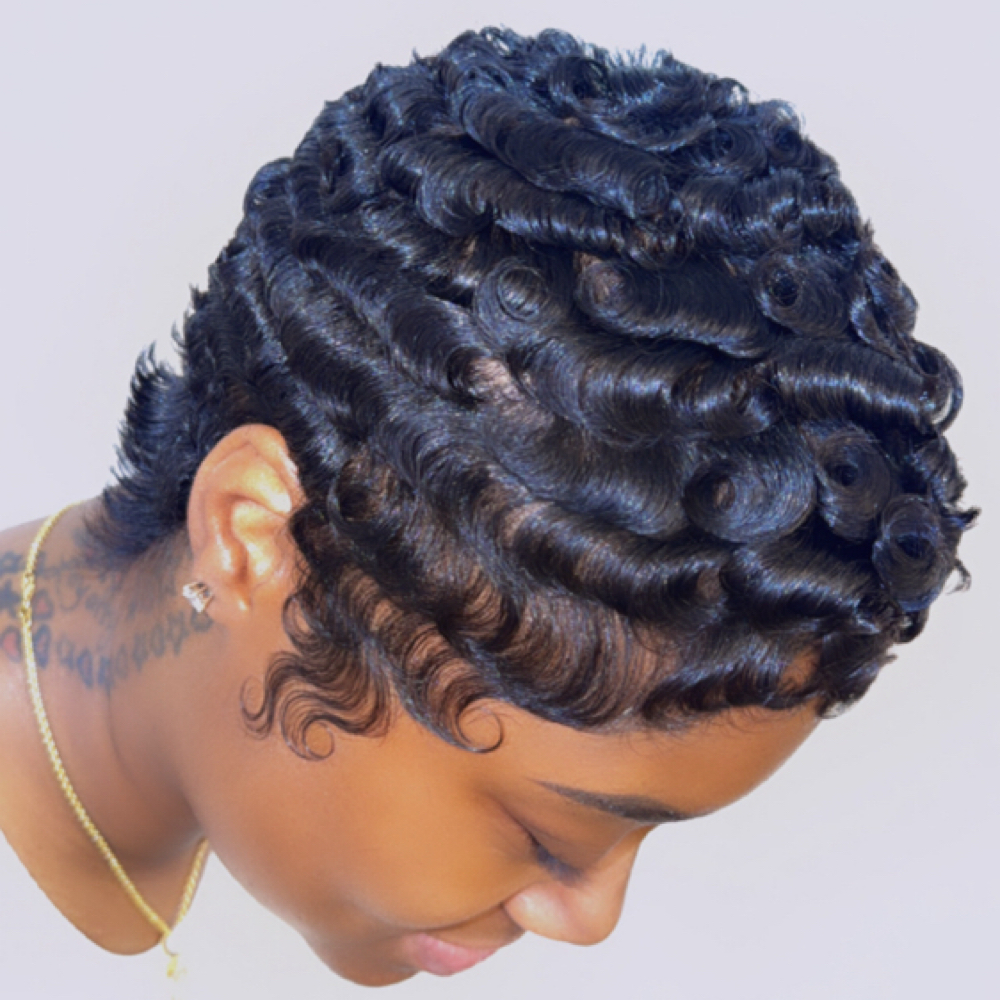 Relaxer Retouch & Style at JAZMINE NICOL in St Clair Shores, MI