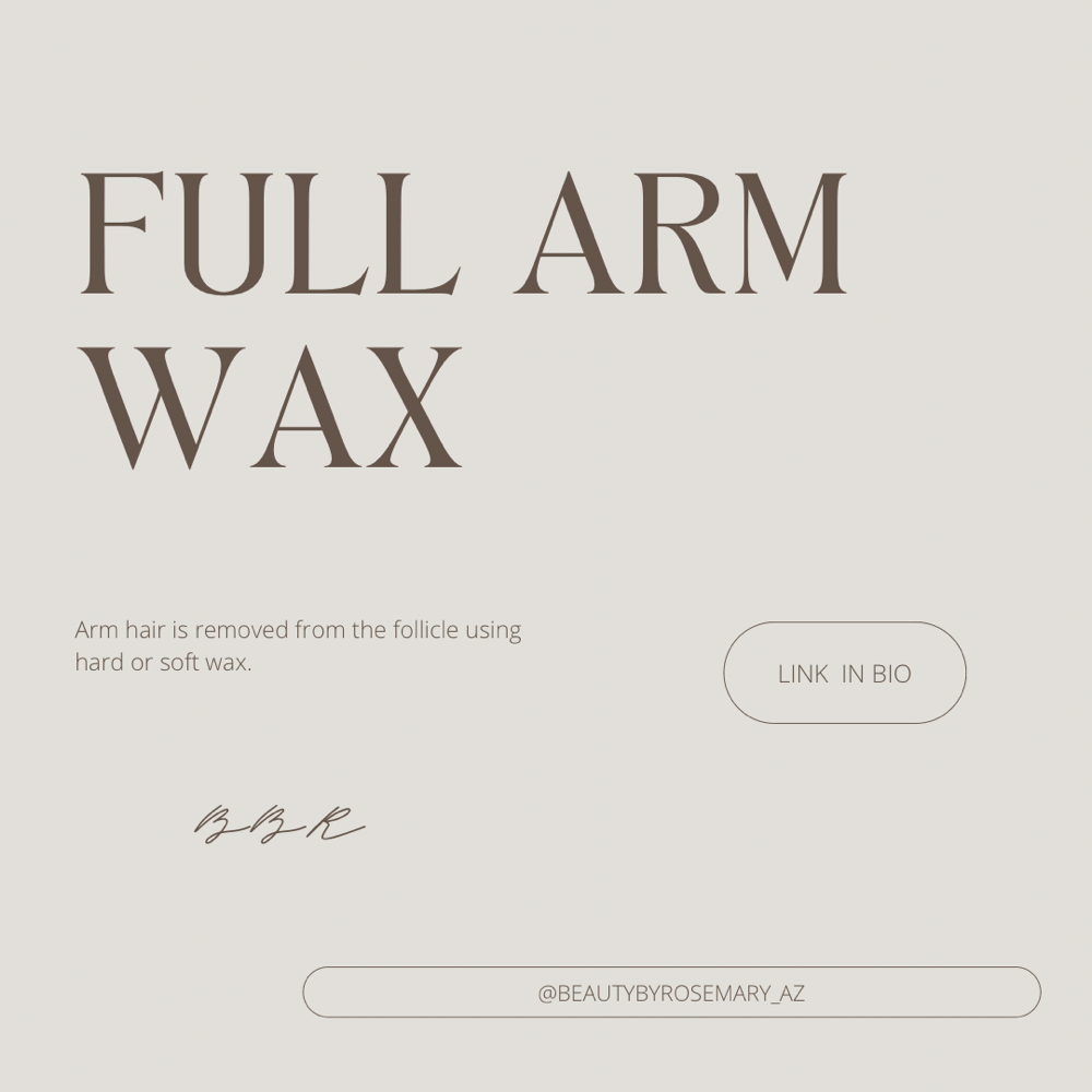 Full Arm Wax