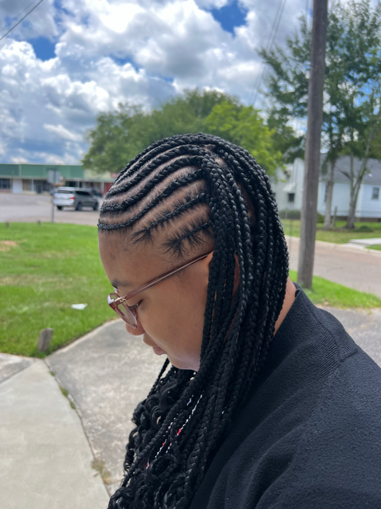 Scalp W/ Medium Knotless