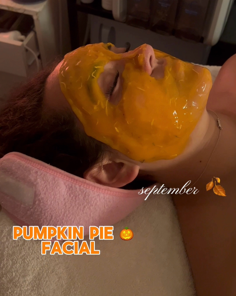 Pumpkin Pie Glow Up Facial 🧡✨ at Yesi’s Beauty Bar in Granger, IN