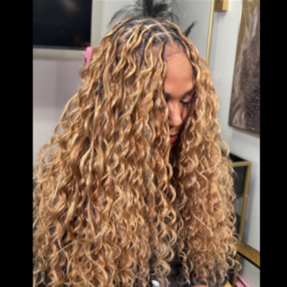 HUMAN BOHO KNOTLESS/BOX BRAIDS at The Balanced Crown LLC in Philadelphia, PA