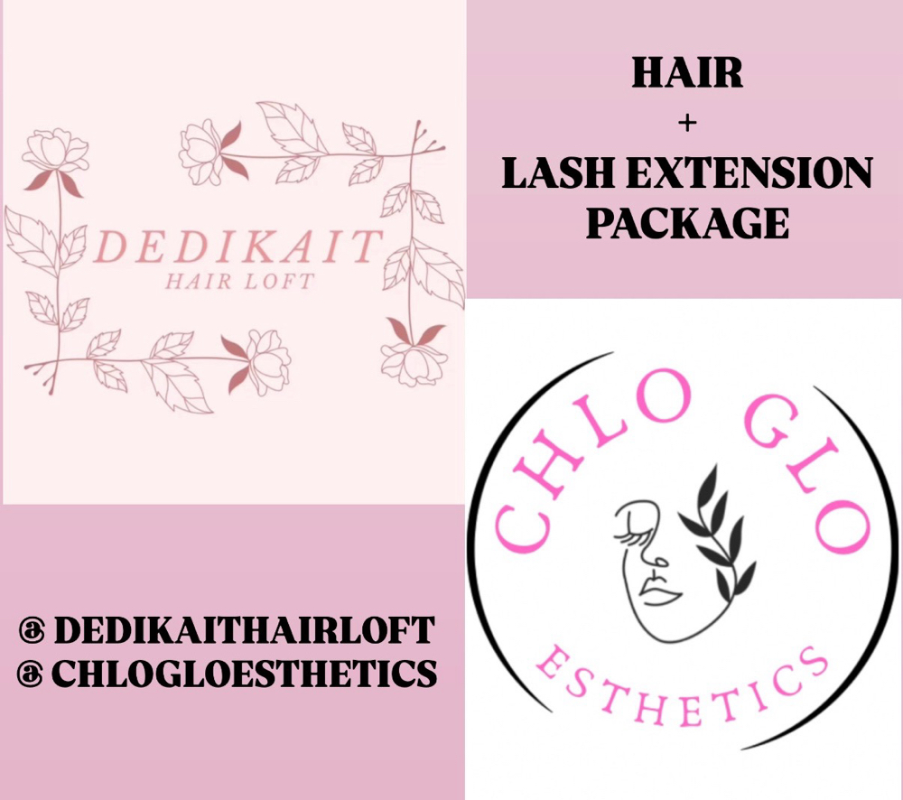 HAIR + LASH EXTENSION PACKAGE