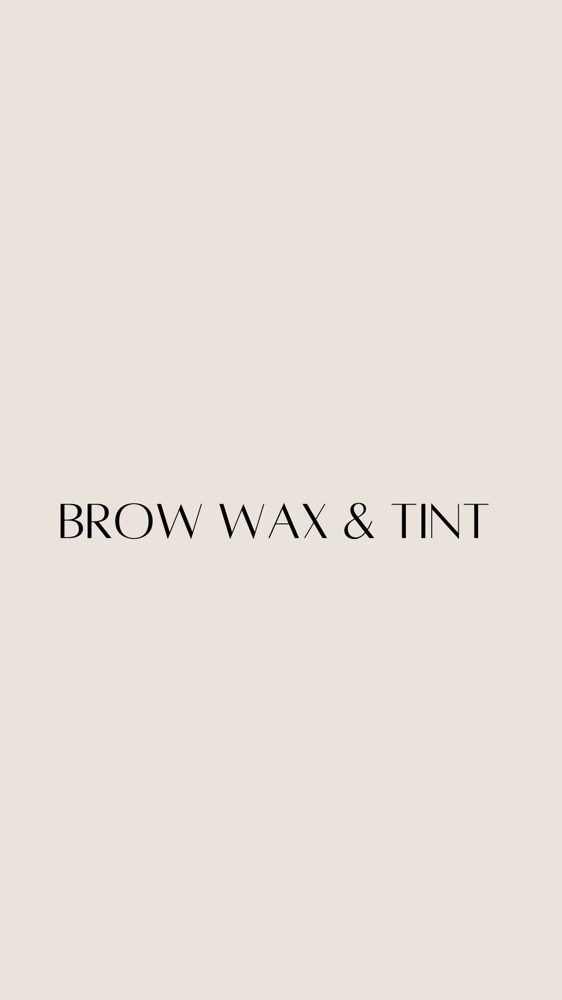 Brow Wax + Tint