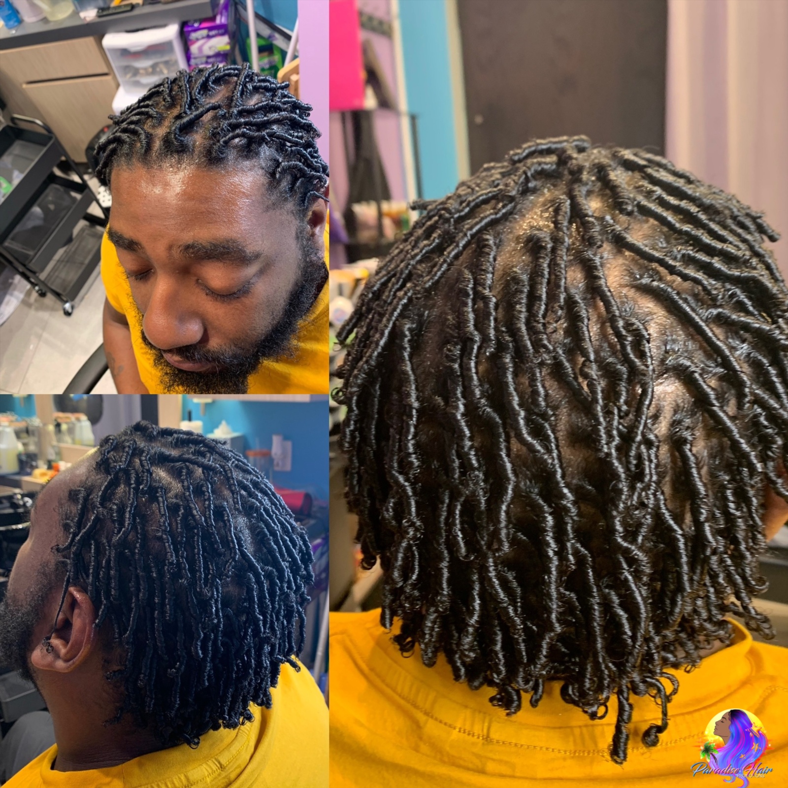 Men’s Starter Locs at Paradise Hair Promotions in Bedford Heights, OH