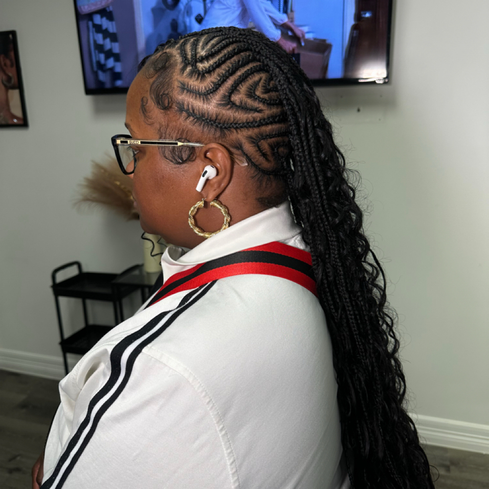 Braided Mohawk (freestyle) at TheBraidSpot in Houston, TX