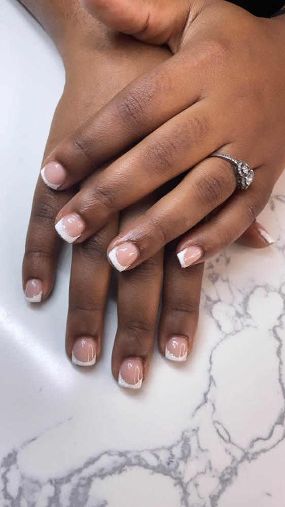French Tip Fill at Tytiee B. Nailz in Cedar Hill, TX