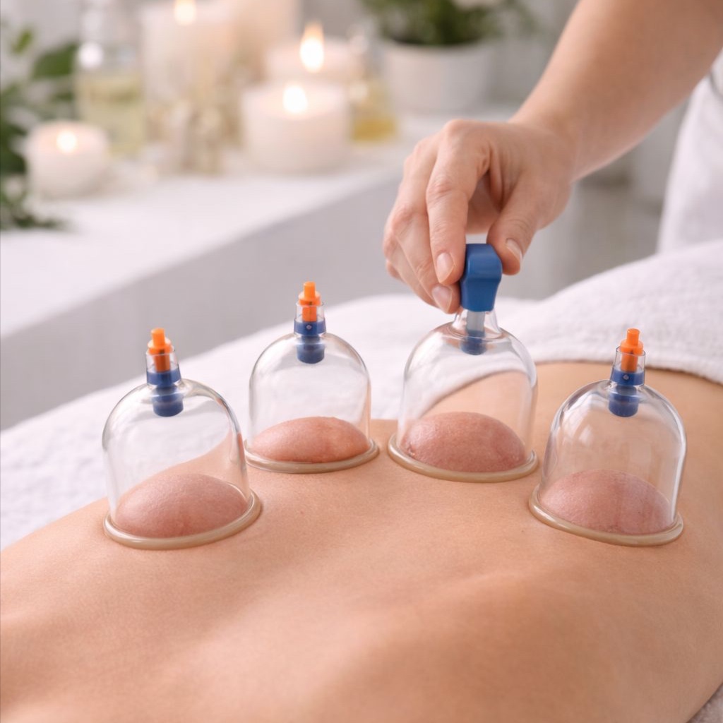 Cupping at Flavia Guimarães  Wellness & Beauty in Millbrae, CA