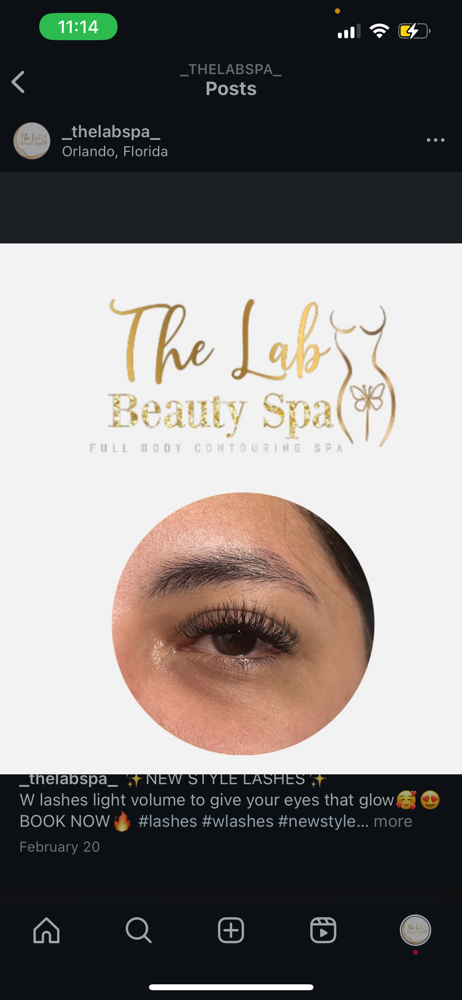 Pestañas W at The Lab Spa in Melbourne, FL