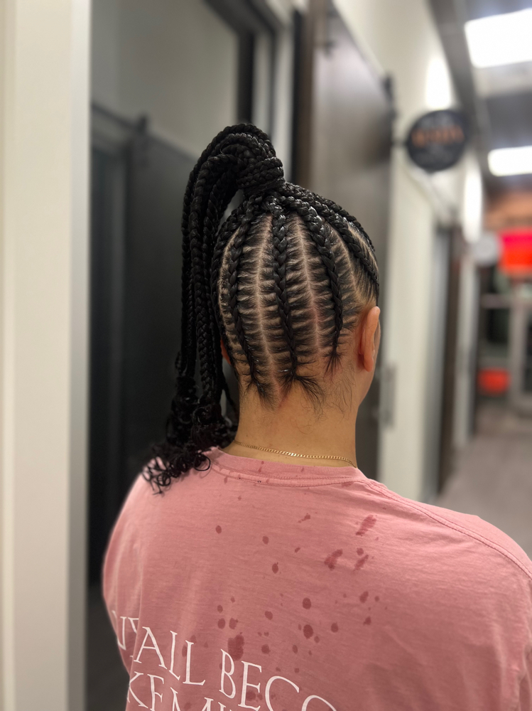 Large Stitch Ponytail at Sit With Cham in Charlotte, NC
