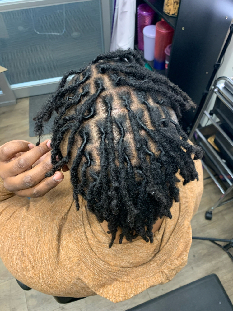 Loc Retwist W/O Style (short hair)