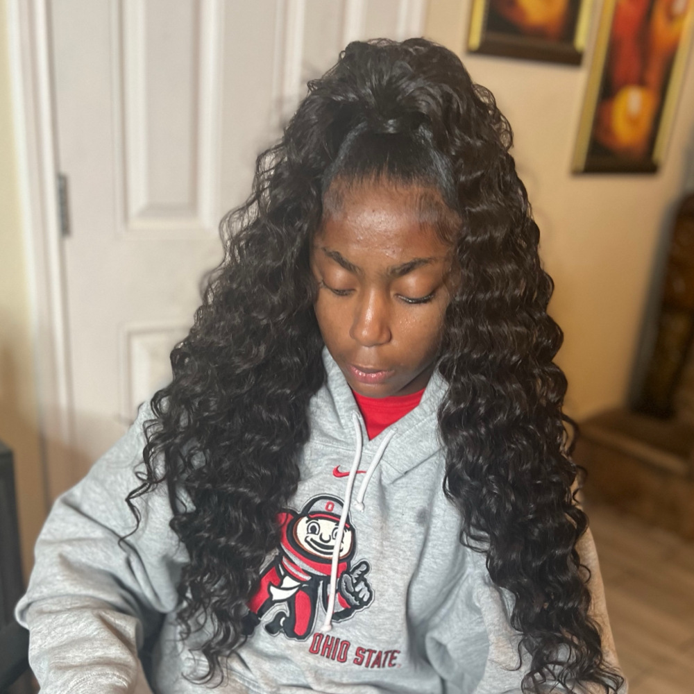 Quick Weave Half Up Half Down
