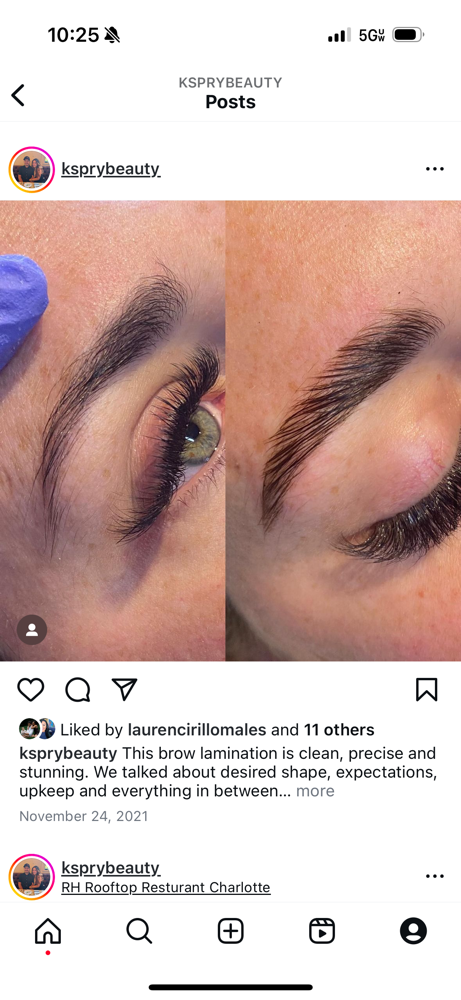 Eyebrow Lamination
