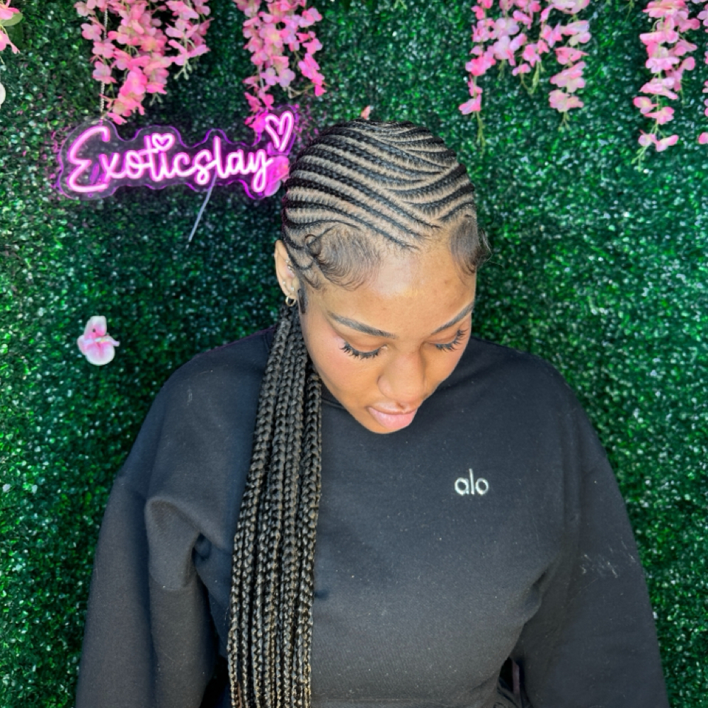Small Patterned 2-way Braids at Exotic Slay in lanham, MD
