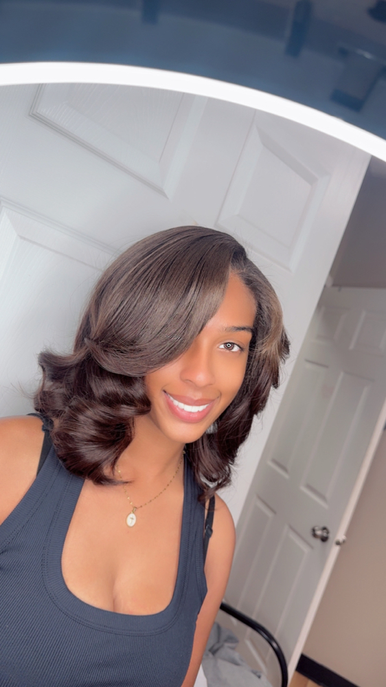 Added On Layered Cuts W/ Curls