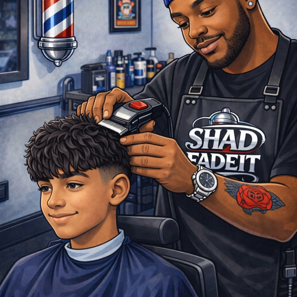 Youth Haircut (Ages 10-19) at Shad Fade It in Acworth, GA
