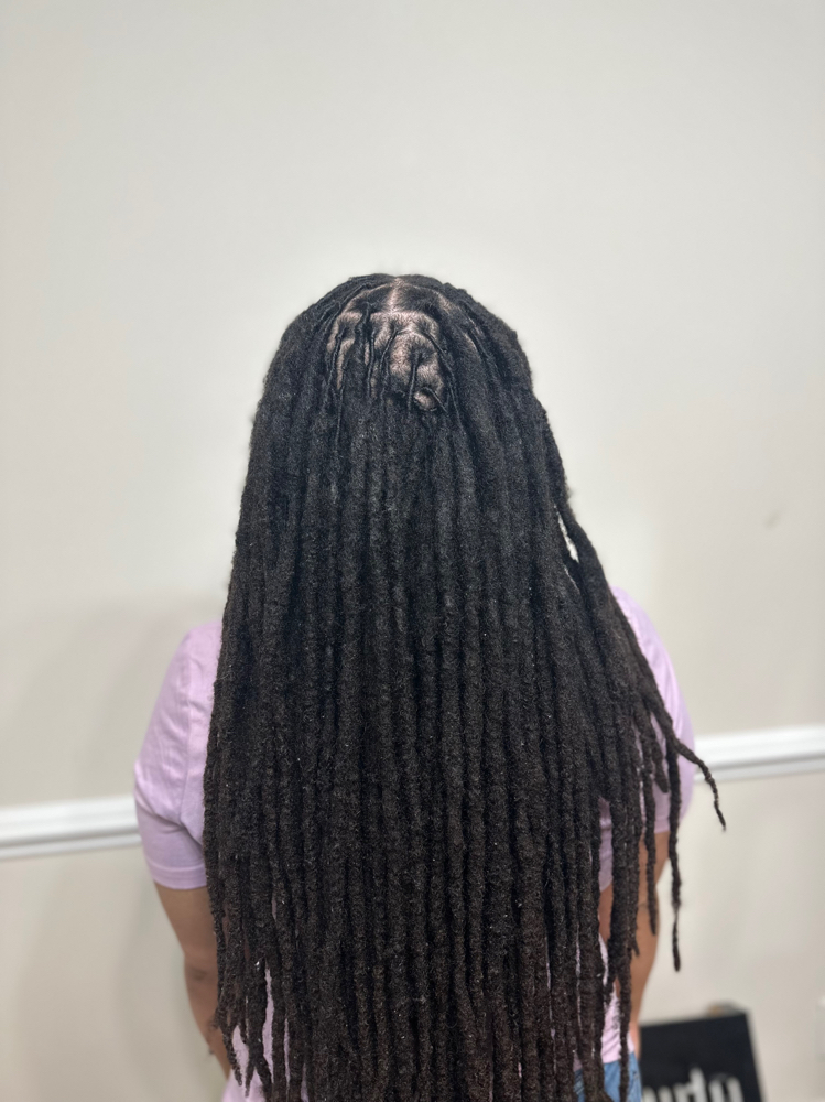 Loc Maintenance at Barebones Beauty in Waynesville, NC