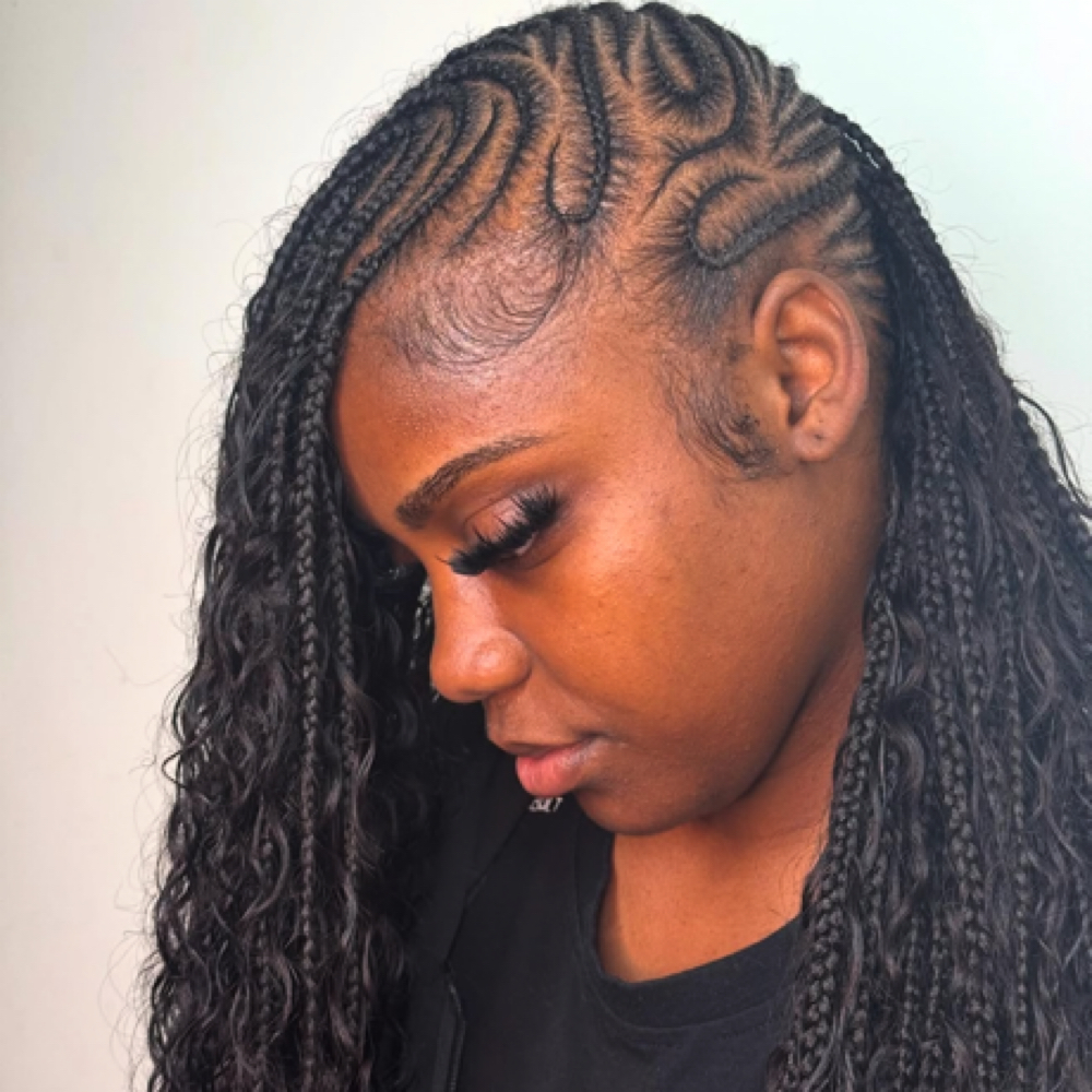 Small Fulani Braids- Mid Back at Haus Of Kartel in Rochester, NY