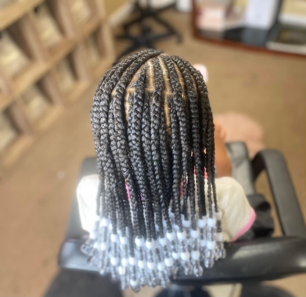 layer braids W/Beads 4-8yrs