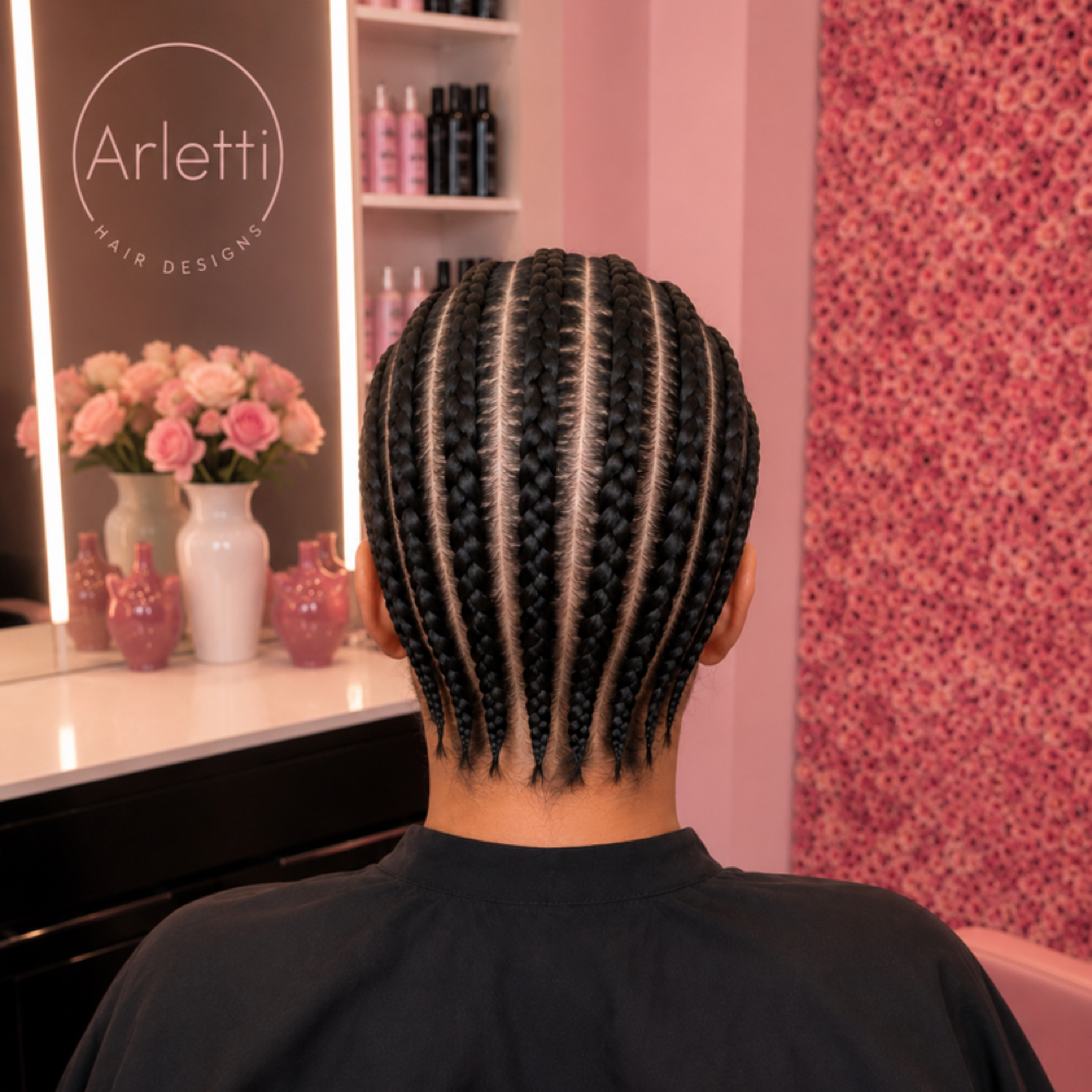 Braid Down (straight back) at Arletti Hair Designs in Crofton, MD