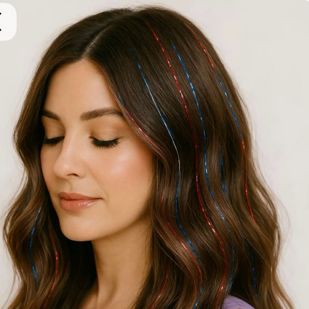 hair tinsel at The Beauty Icon in Camby, IN
