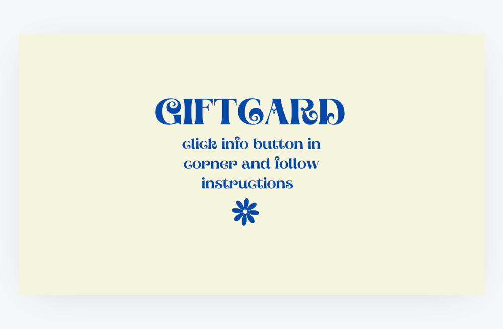 GIFT CARDS