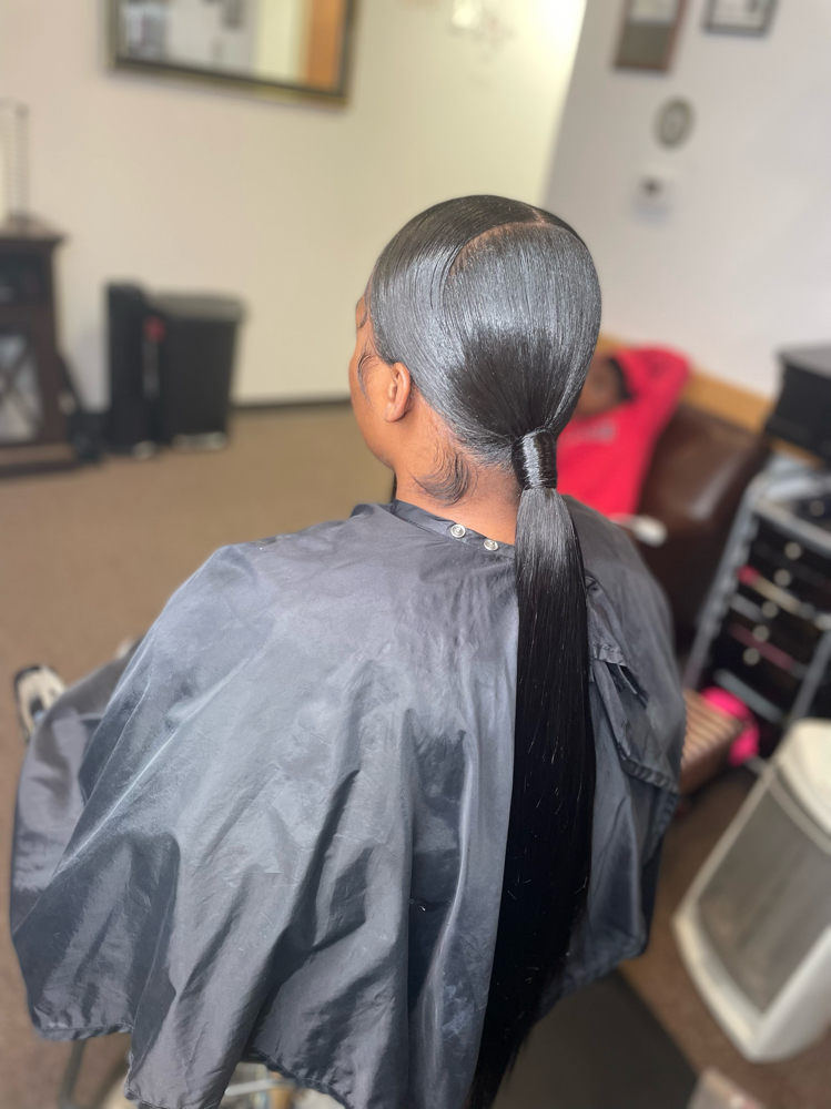 Sleek Low Ponytail