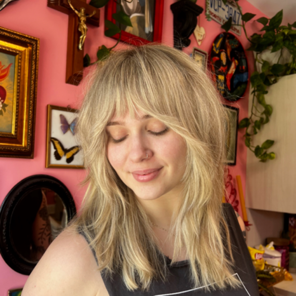 Mid To Length Haircut at Velvet Edge Hair in Charlotte, NC