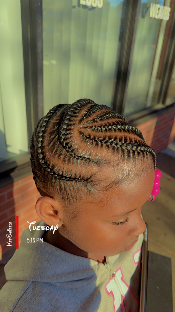 Children Braid Style w/o Weave