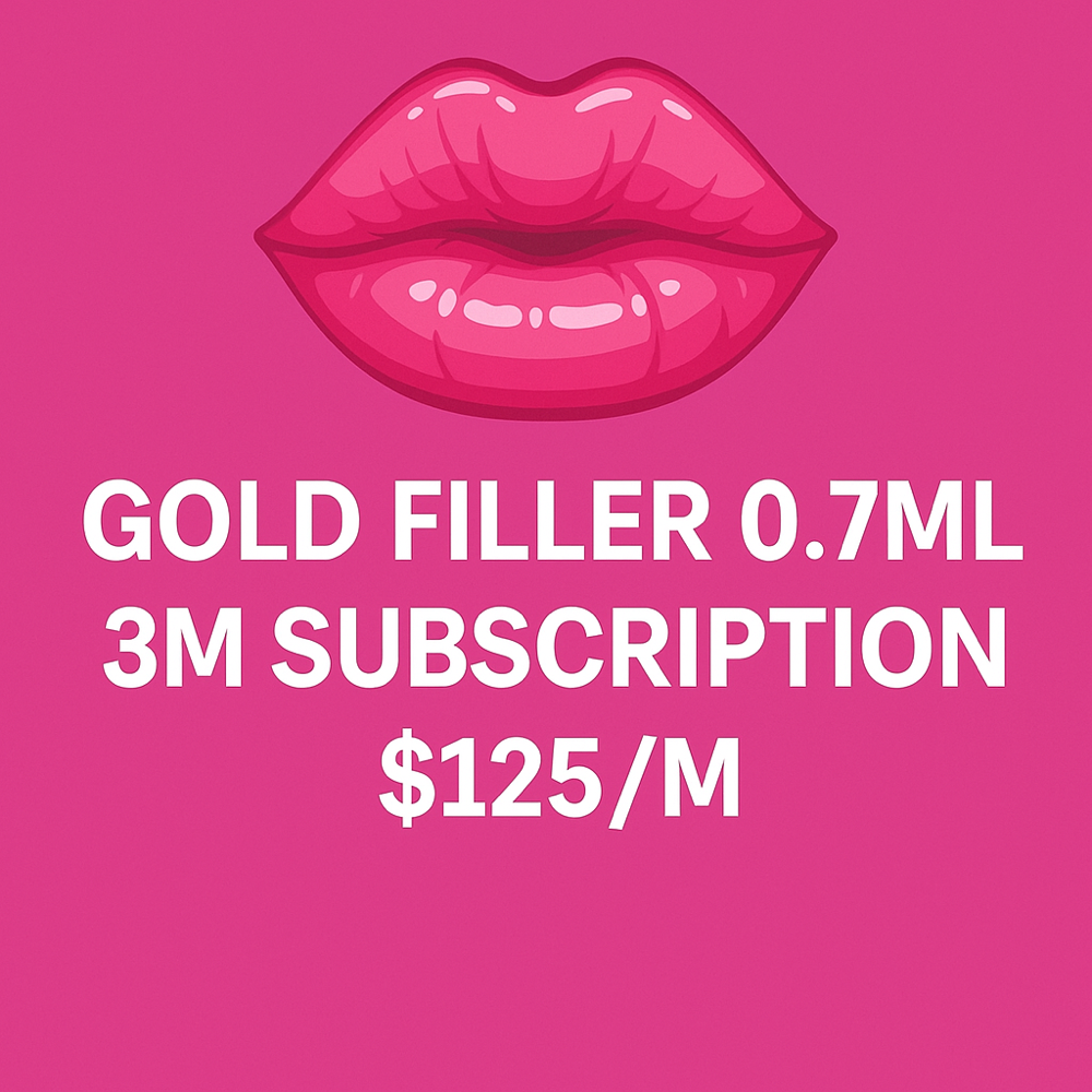 GOLD FILLER 0.7ML- 3M SUBSCRIPTION at BeautyHolic Aesthetics LLC in Lubbock, TX