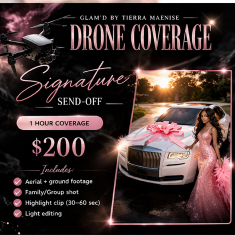 🎥 Signature Send-Off (1 Hour) at Glam’d By Tierra Maenise in Kelford, NC