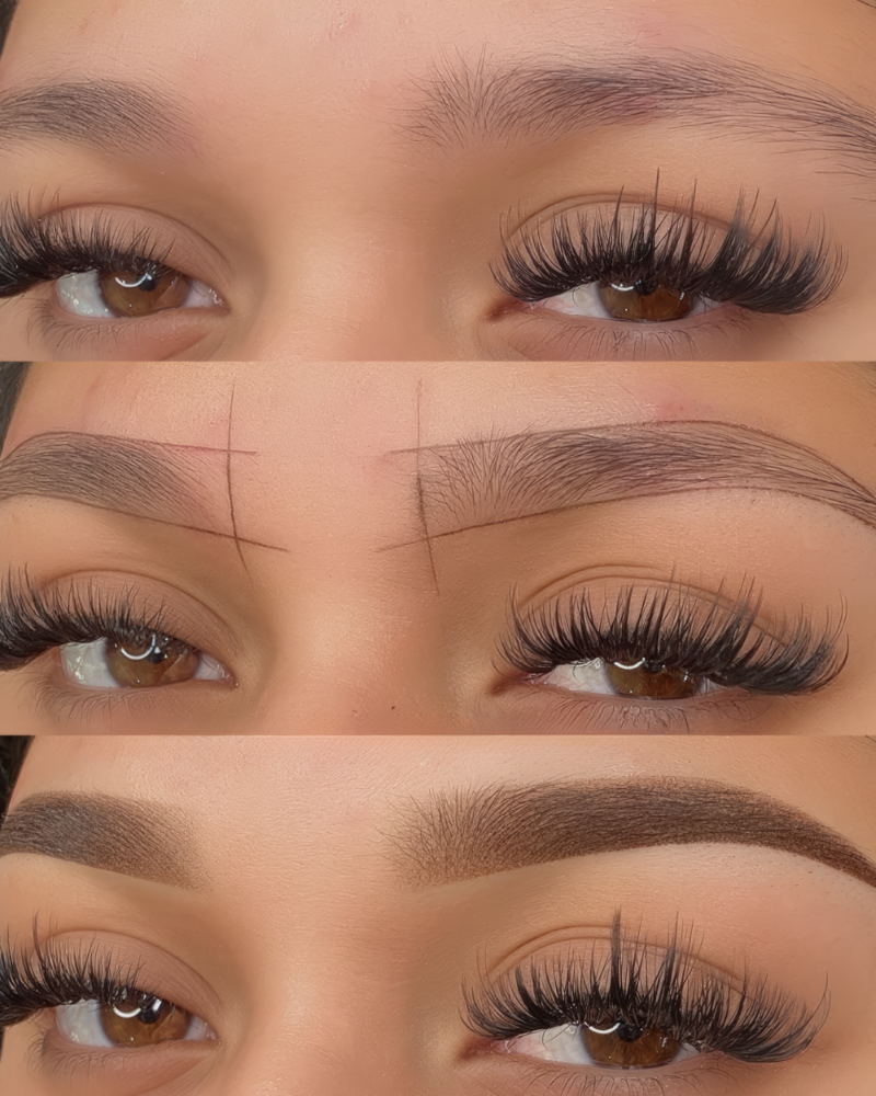 Ombré Powder Brows at Loch Luxe Studio in Alexandria, VA