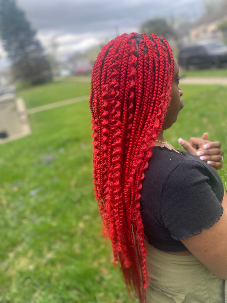 Medium Box Braids