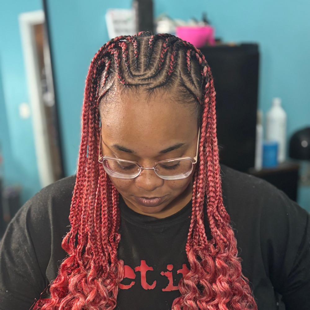 Fulani Braids at GlamSus LLC in Naperville, IL