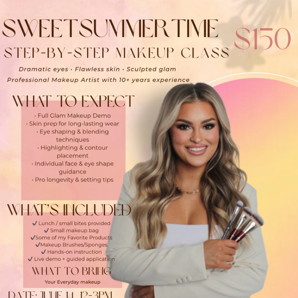 June 14th Summer Time Class🤍 at Looks With Lyss in Laplace, LA