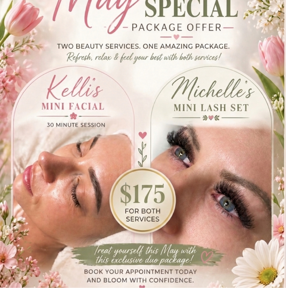 May Special Package at Hourglass Beauty Bar in Vacaville, CA