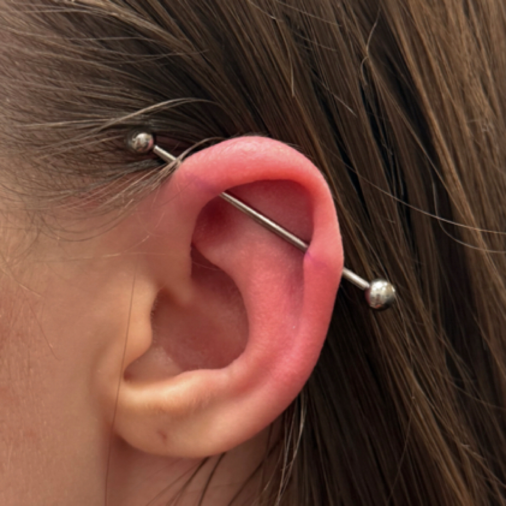 Industrial Piercing at Monarch Piercing Studio in Logan, UT